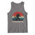 Retro Bigfoot Fishing Tank Top Funny Retro Sasquatch Bassquatch Fisherman - Wonder Print Shop