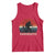 Retro Bigfoot Fishing Tank Top Funny Retro Sasquatch Bassquatch Fisherman - Wonder Print Shop
