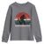 Retro Bigfoot Fishing Youth Sweatshirt Funny Retro Sasquatch Bassquatch Fisherman - Wonder Print Shop