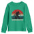 Retro Bigfoot Fishing Youth Sweatshirt Funny Retro Sasquatch Bassquatch Fisherman - Wonder Print Shop