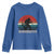 Retro Bigfoot Fishing Youth Sweatshirt Funny Retro Sasquatch Bassquatch Fisherman - Wonder Print Shop