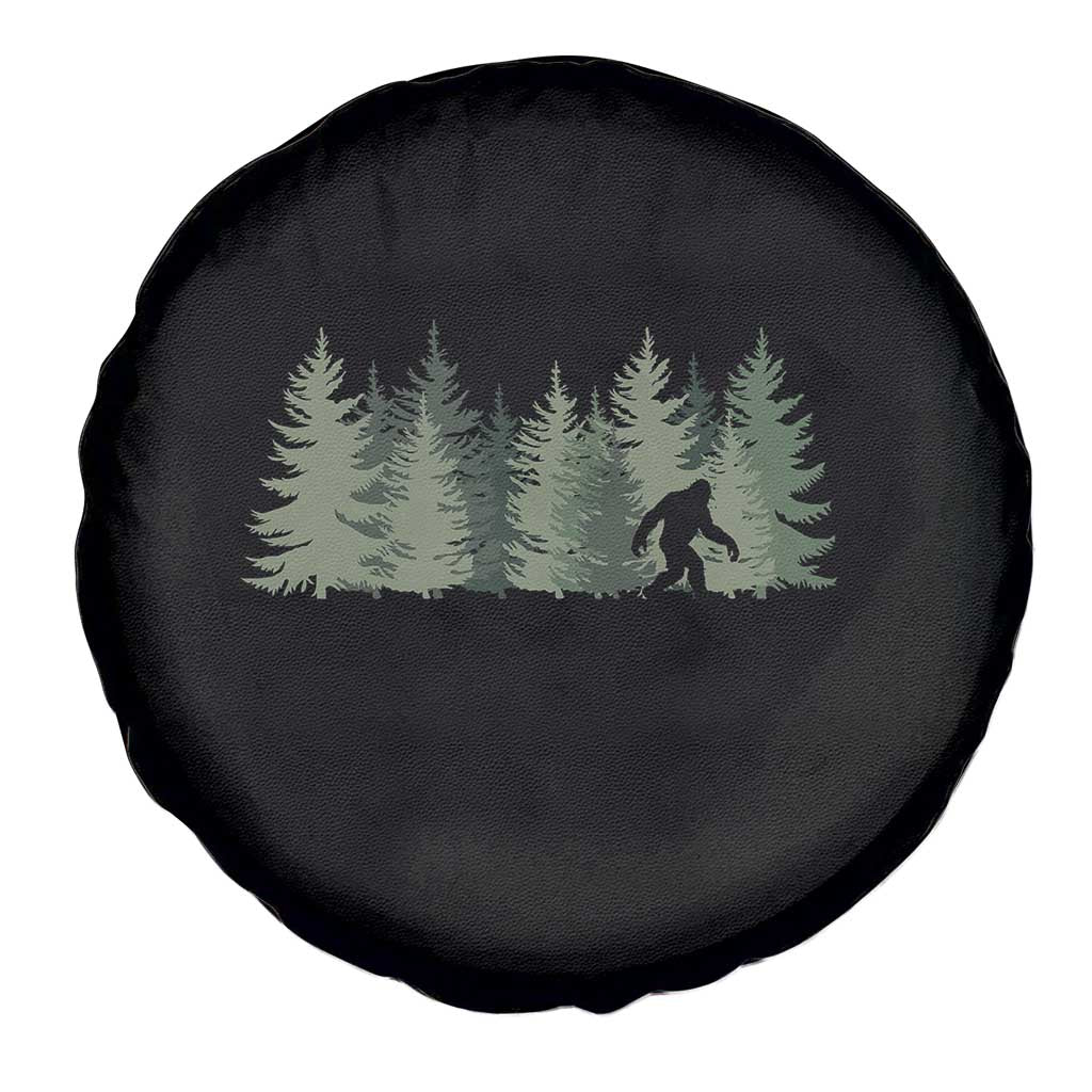 Bigfoot In The Forest Sasquatch Yeti Spare Tire Cover - Wonder Print Shop