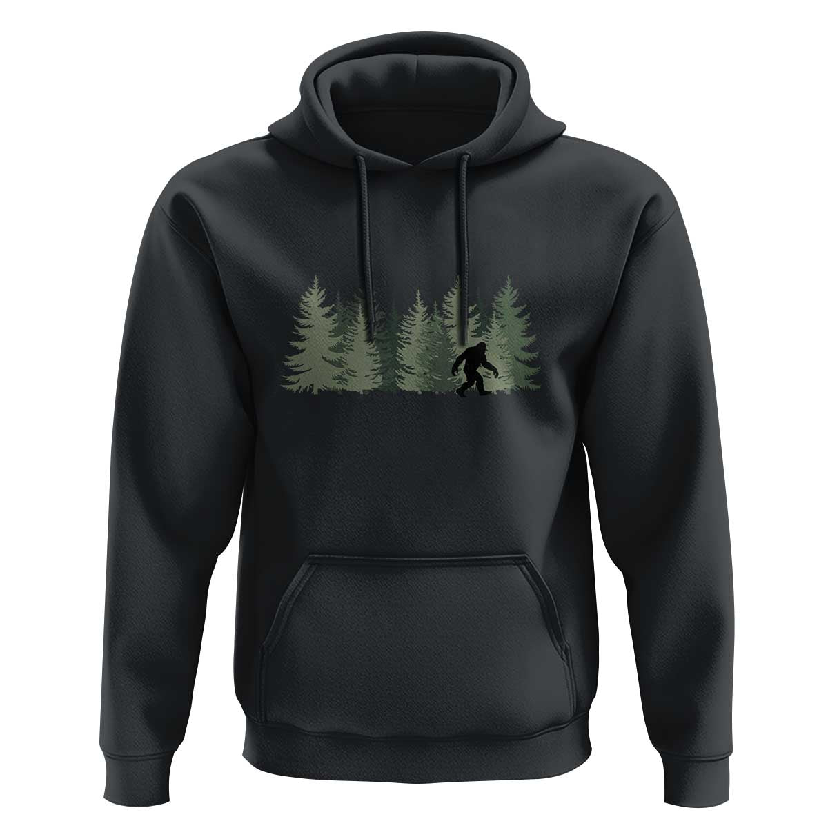 Bigfoot In The Forest Sasquatch Yeti Hoodie - Wonder Print Shop