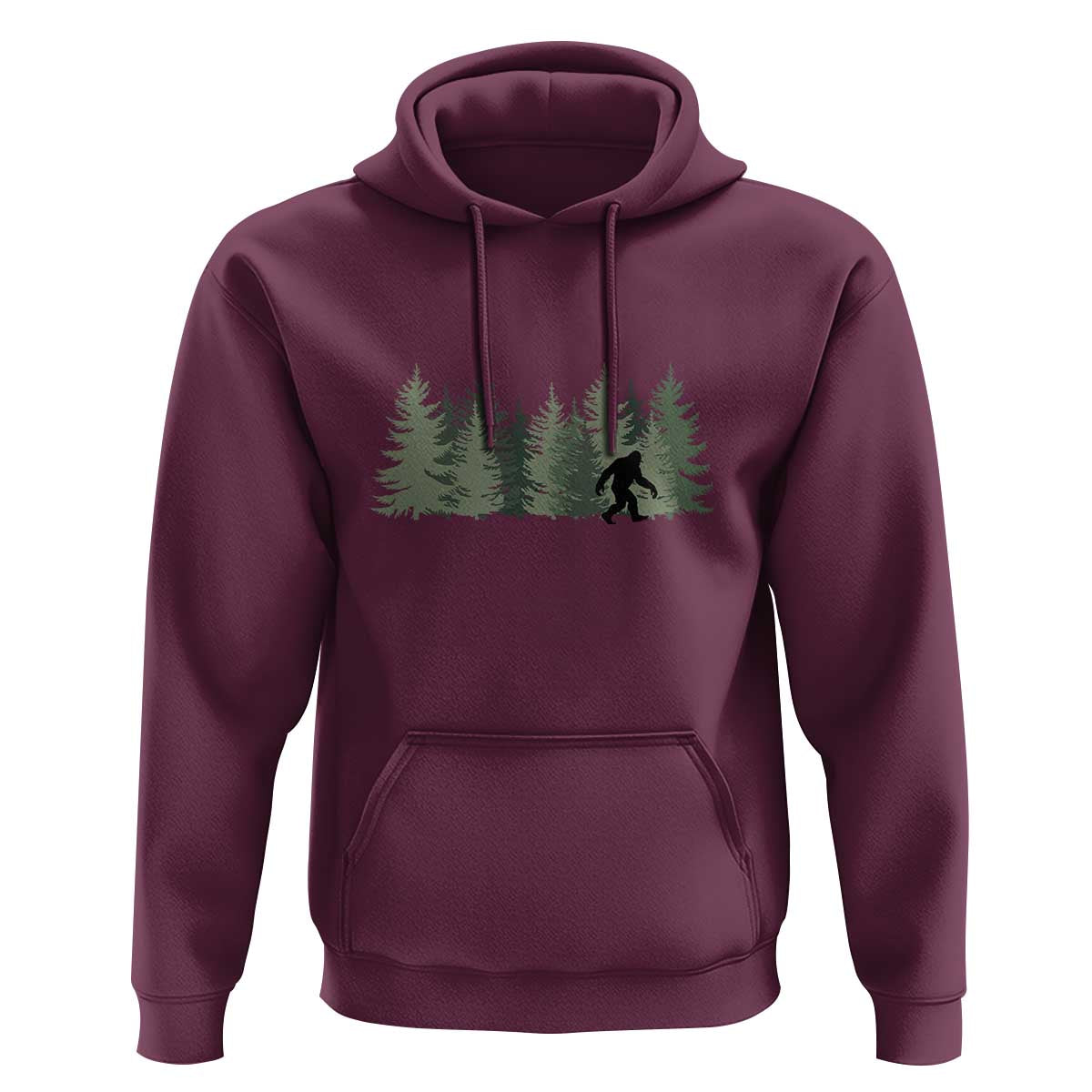 Bigfoot In The Forest Sasquatch Yeti Hoodie - Wonder Print Shop