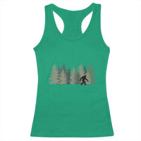Bigfoot In The Forest Sasquatch Yeti Racerback Tank Top - Wonder Print Shop