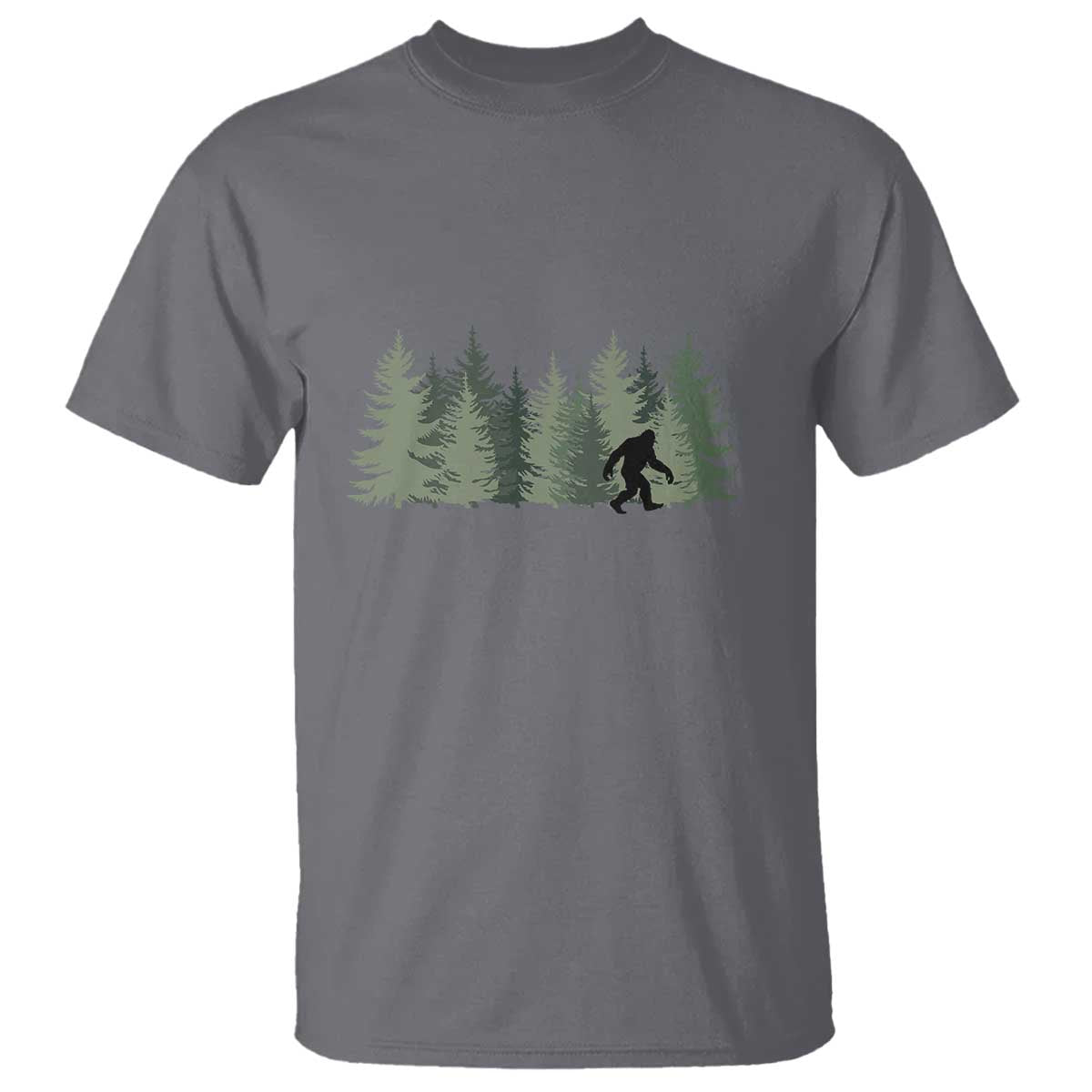 Bigfoot In The Forest Sasquatch Yeti T Shirt - Wonder Print Shop
