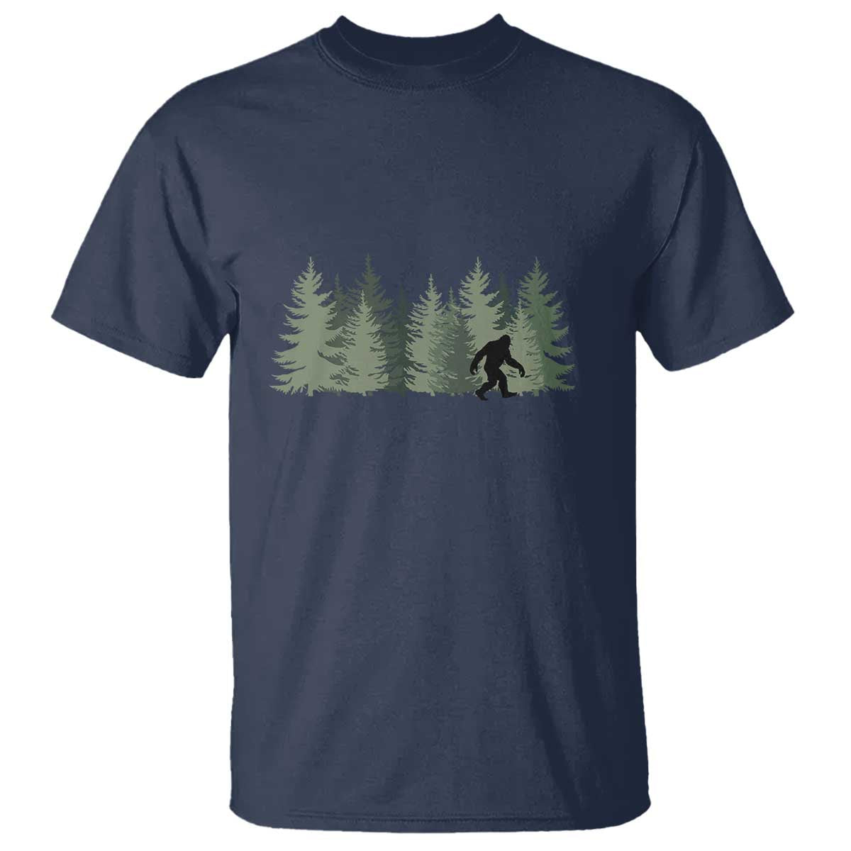 Bigfoot In The Forest Sasquatch Yeti T Shirt - Wonder Print Shop
