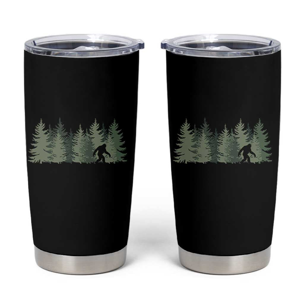 Bigfoot In The Forest Sasquatch Yeti Tumbler Cup - Wonder Print Shop