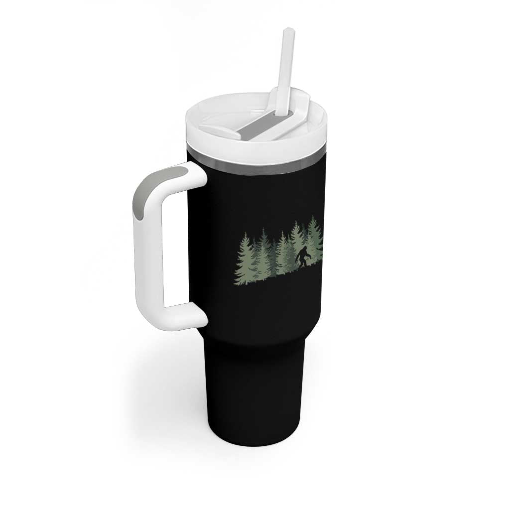 Bigfoot In The Forest Sasquatch Yeti Tumbler With Handle - Wonder Print Shop