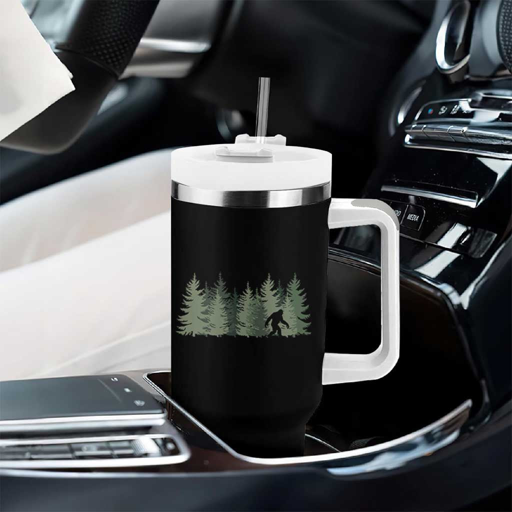 Bigfoot In The Forest Sasquatch Yeti Tumbler With Handle - Wonder Print Shop