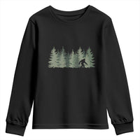 Bigfoot In The Forest Sasquatch Yeti Youth Sweatshirt - Wonder Print Shop