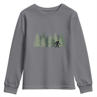 Bigfoot In The Forest Sasquatch Yeti Youth Sweatshirt - Wonder Print Shop