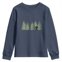 Bigfoot In The Forest Sasquatch Yeti Youth Sweatshirt - Wonder Print Shop