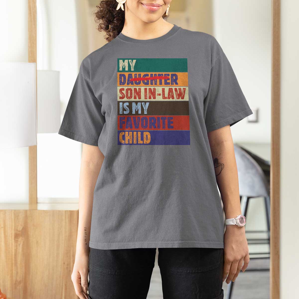 My Son In Law Is My Favorite Child T Shirt For Women Funny Replaced Daughter - Wonder Print Shop