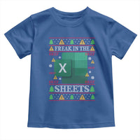 Funny Christmas Freak In The Sheets Toddler T Shirt Excel Spreadsheets Office Ugly Christmas Accountant Gift