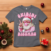Skibidi Rizzmas Christmas T Shirt Rizz Santa Pink Bubble Gum Funny Xmas Girl Kids Gen Alpha - Wonder Print Shop