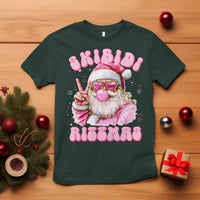 Skibidi Rizzmas Christmas T Shirt Rizz Santa Pink Bubble Gum Funny Xmas Girl Kids Gen Alpha - Wonder Print Shop