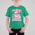 Skibidi Rizzmas Christmas T Shirt For Kid Rizz Santa Pink Bubble Gum Funny Xmas Girl Kids Gen Alpha - Wonder Print Shop