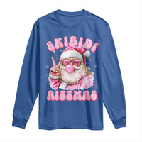Skibidi Rizzmas Christmas Long Sleeve Shirt Rizz Santa Pink Bubble Gum Funny Xmas Girl Kids Gen Alpha