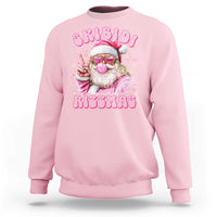 Skibidi Rizzmas Christmas Sweatshirt Rizz Santa Pink Bubble Gum Funny Xmas Girl Kids Gen Alpha - Wonder Print Shop