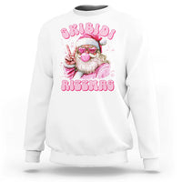Skibidi Rizzmas Christmas Sweatshirt Rizz Santa Pink Bubble Gum Funny Xmas Girl Kids Gen Alpha - Wonder Print Shop