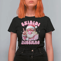 Skibidi Rizzmas Christmas T Shirt For Women Rizz Santa Pink Bubble Gum Funny Xmas Girl Kids Gen Alpha - Wonder Print Shop