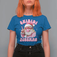 Skibidi Rizzmas Christmas T Shirt For Women Rizz Santa Pink Bubble Gum Funny Xmas Girl Kids Gen Alpha - Wonder Print Shop