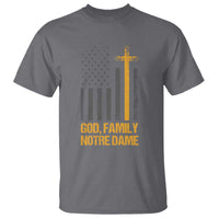 God First Family Second Then Notre Dame T Shirt US Flag