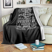 80th Birthday Gift Throw Blanket Vintage Born 1945 Turning 80 Year Old - Wonder Print Shop