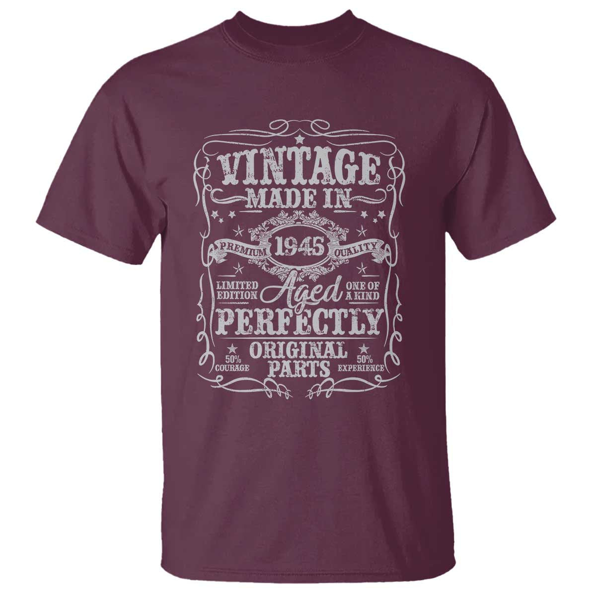 80th Birthday Gift T Shirt Vintage Born 1945 Turning 80 Year Old - Wonder Print Shop
