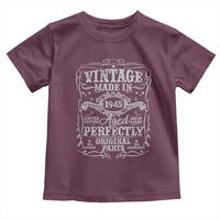 80th Birthday Gift Toddler T Shirt Vintage Born 1945 Turning 80 Year Old - Wonder Print Shop