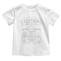80th Birthday Gift Toddler T Shirt Vintage Born 1945 Turning 80 Year Old - Wonder Print Shop