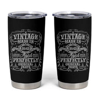80th Birthday Gift Tumbler Cup Vintage Born 1945 Turning 80 Year Old - Wonder Print Shop