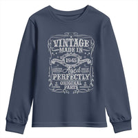 80th Birthday Gift Youth Sweatshirt Vintage Born 1945 Turning 80 Year Old - Wonder Print Shop