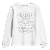 80th Birthday Gift Youth Sweatshirt Vintage Born 1945 Turning 80 Year Old - Wonder Print Shop