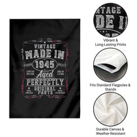 Vintage 1945 Garden Flag Aged Perfectly 80th Birthday Gift American Flag - Wonder Print Shop