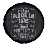 Vintage 1945 Spare Tire Cover Aged Perfectly 80th Birthday Gift American Flag - Wonder Print Shop