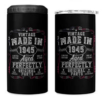 Vintage 1945 4 in 1 Can Cooler Tumbler Aged Perfectly 80th Birthday Gift American Flag - Wonder Print Shop
