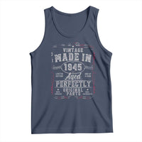 Vintage 1945 Tank Top Aged Perfectly 80th Birthday Gift American Flag - Wonder Print Shop