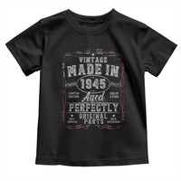 Vintage 1945 Toddler T Shirt Aged Perfectly 80th Birthday Gift American Flag - Wonder Print Shop