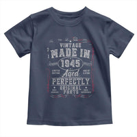 Vintage 1945 Toddler T Shirt Aged Perfectly 80th Birthday Gift American Flag - Wonder Print Shop