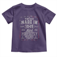 Vintage 1945 Toddler T Shirt Aged Perfectly 80th Birthday Gift American Flag - Wonder Print Shop
