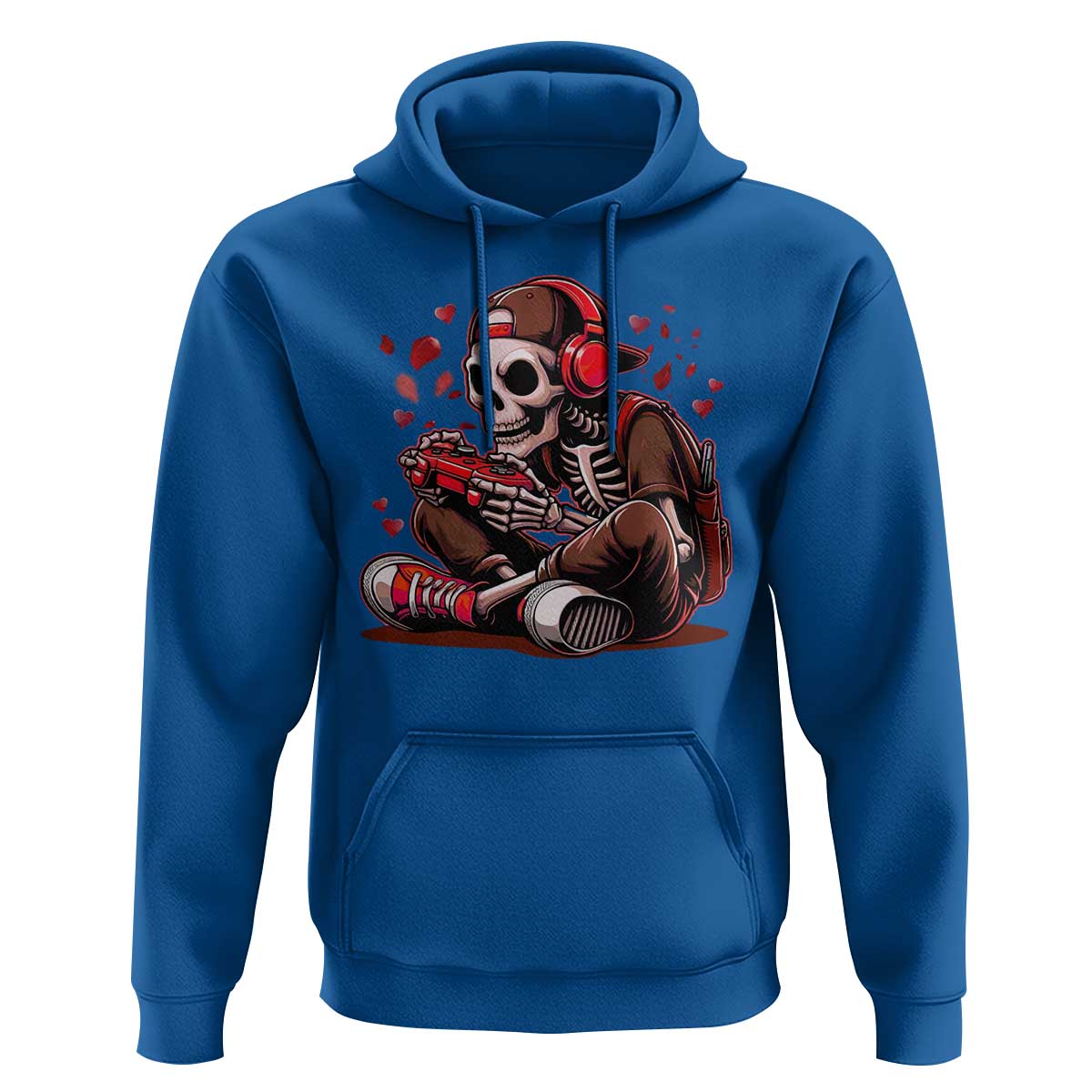 Valentine Skeleton Gamer Hoodie Video Gaming Kids Boys