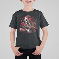 Valentine Skeleton Gamer T Shirt For Kid Video Gaming Kids Boys