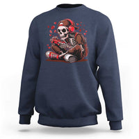 Valentine Skeleton Gamer Sweatshirt Video Gaming Kids Boys