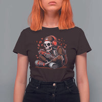 Valentine Skeleton Gamer T Shirt For Women Video Gaming Kids Boys