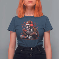 Valentine Skeleton Gamer T Shirt For Women Video Gaming Kids Boys