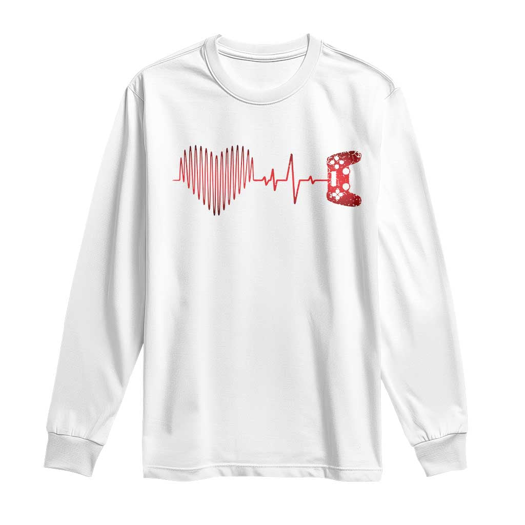 Valentine Gamer Long Sleeve Shirt Heartbeat Video Games Gaming Boys