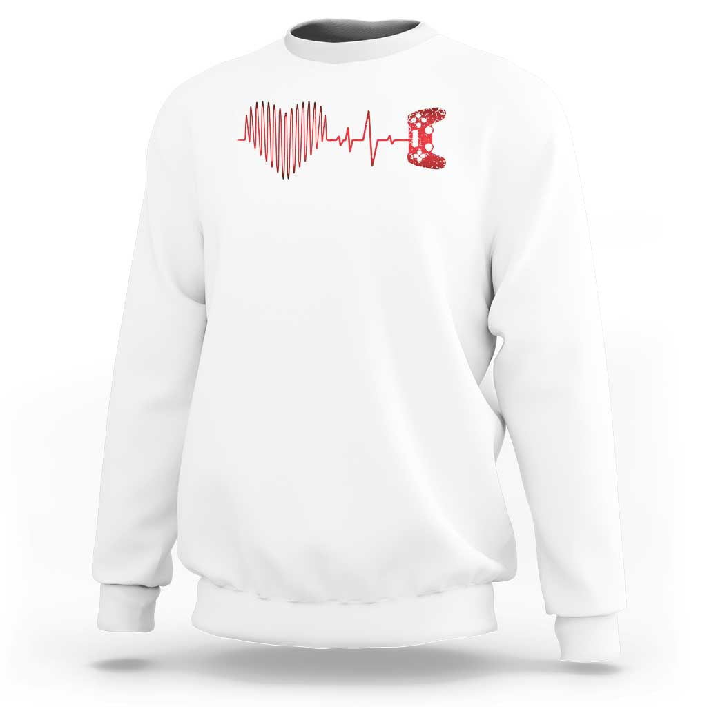 Valentine Gamer Sweatshirt Heartbeat Video Games Gaming Boys