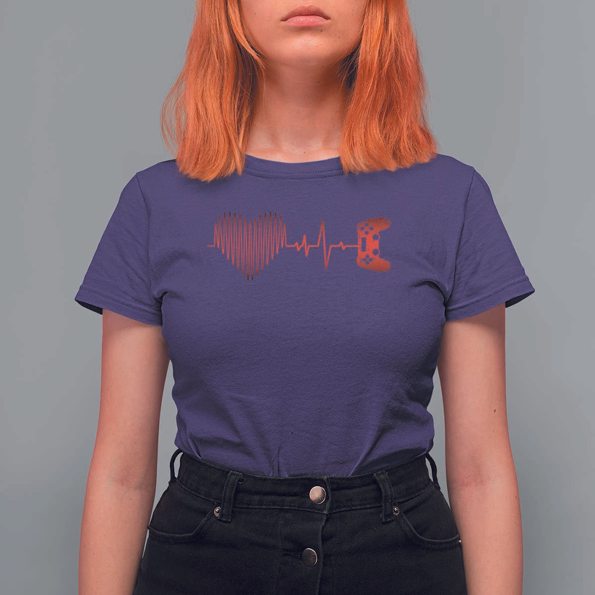 Valentine Gamer T Shirt For Women Heartbeat Video Games Gaming Boys